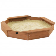 PLUM medinė smėlio dėžė, aštuonkampė, 116x116x16 cm, 25067