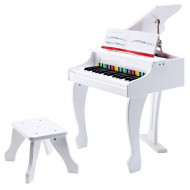 HAPE žaislinis pianinas Deluxe Grand, baltas, E0338A