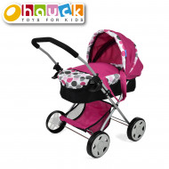 HAUCK vežimėlis lėlei Diana Pram, rožinis, D86509