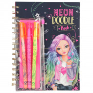 TOPMODEL Neon Doodle Book knygelė su rašikliais, 10273