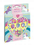 TOTUM lipdukų rinkinys Unicorn Sticker Set, 3 lipdukų lapai ir kartono dekoracija, 071384
