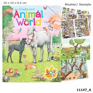 DEPESCHE spalvinimo knyga Create Your Animal World, 11147