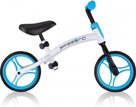 GLOBBER balansinis dviratis Go Bike, baltas-mėlynas, 610-260 610-260