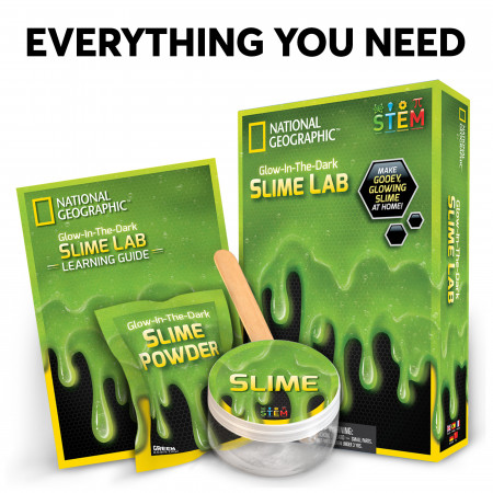 NATIONAL GEOGRAPHIC rinkinys Slime Science 3it Green, NGSLIME NGSLIME